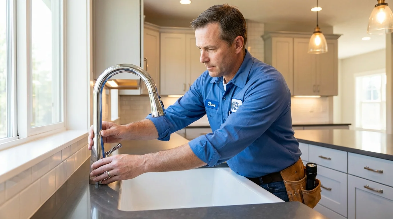 Kitchen faucet installation by Johns Plumbing LLC in East Palatka